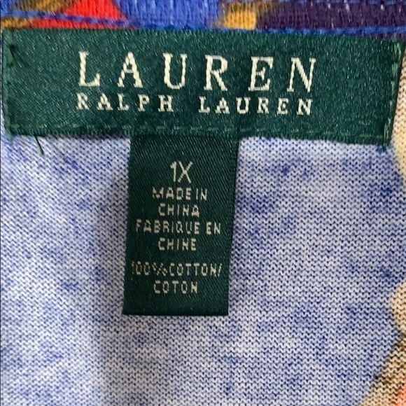 LAUREN RALPH LAUREN 100% COTTON TUNIC NWOT - Picture 6 of 7